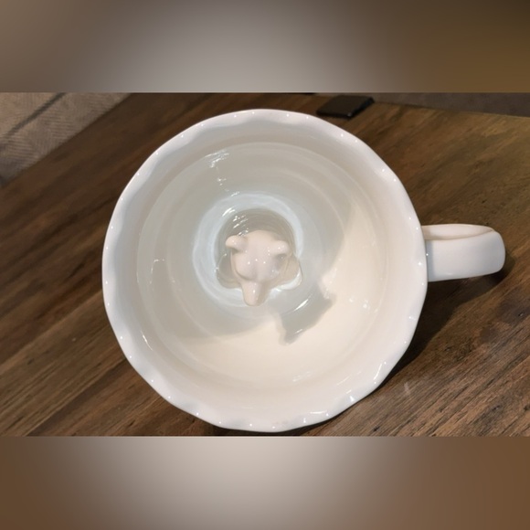 IMM White Ceramic Tea/Coffee Mug/Cup with Hidden Bear/Animal Inside - Picture 7 of 9